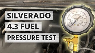 How to test fuel pressure on a Chevy Silverado