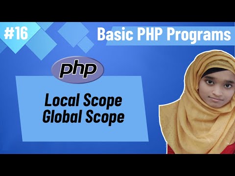 Basic PHP Programs Bangla (Part-16) | PHP Global Scope & Local Scope