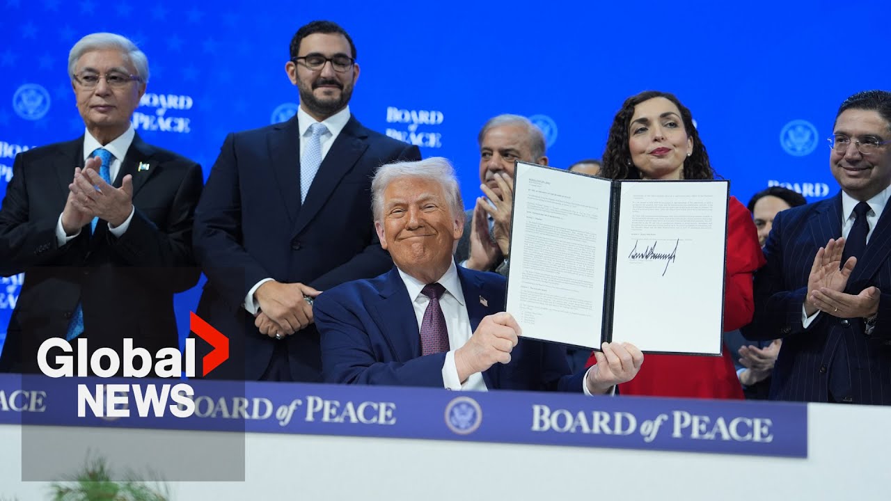 Trump launches ‘Board of Peace’ with some world leaders, Canada absent