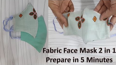 Very Easy New Style Pattern Mask  Fast And Easy Way To Make Face Mask In 5 minutes Breathable Mask