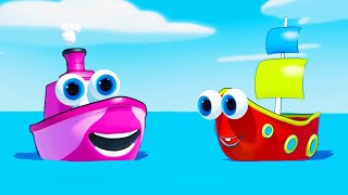 Row Row Row Your Boat | The Boat Song | Popular Nursery Rhymes for Kids & Baby Songs