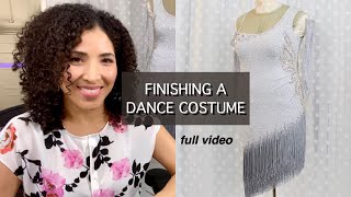 Fringe and rhinestones -How I embellished this dance costume!