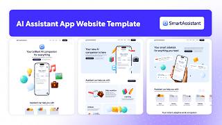 AI Assistant App Website Template | SmartAssistant - BRIX Templates