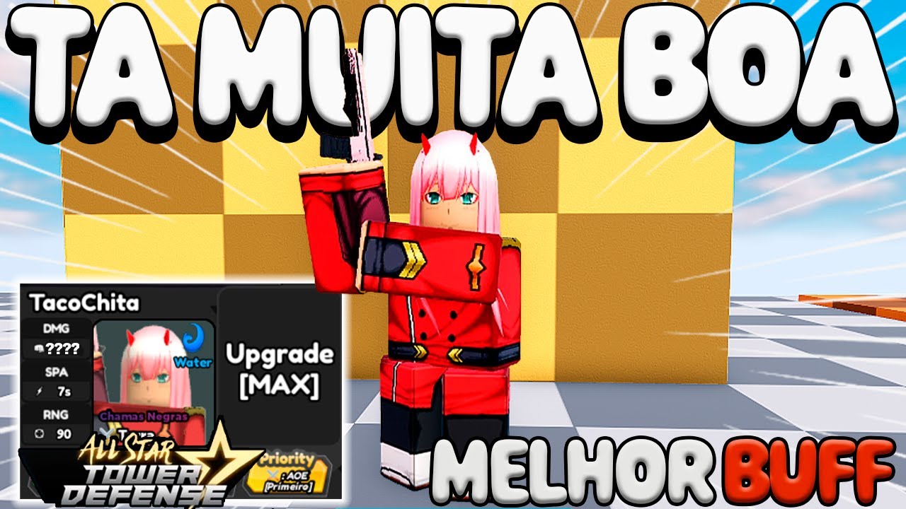 MELHOR BUFF! NOVO BUFF DA ZERO TWO DE CODE ALL STAR TOWER DEFENSE 