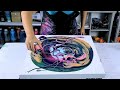 NEW! Acrylic Pouring Experiment - Straight Pour /Ribbon Pour in Amazing Colors