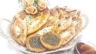 طريقة عمل (معجنات / فطائر) الجبنة و الكشك بالطحين الابيض و البلدي(الاسمر)