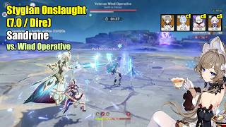 Stygian Onslaught (7.0/Dire) - Sandrone c0 wolf, Odette c1r0, Alyosha Qiqi c6 vs. Wind Operative