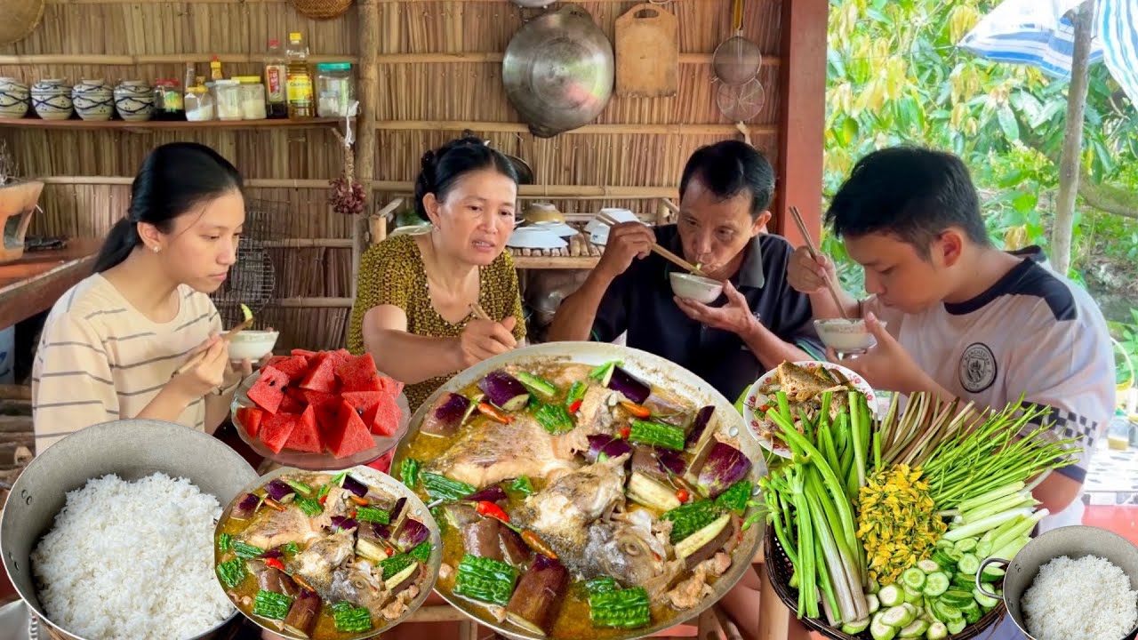 Mắm Kho Ngày Mưa - Cá Mè Hôi Kho Mắm chấm rau Vườn |MLQ#166