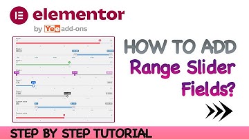 Elementor Forms - How To Add Range Slider Field On Your Elementor Forms?
