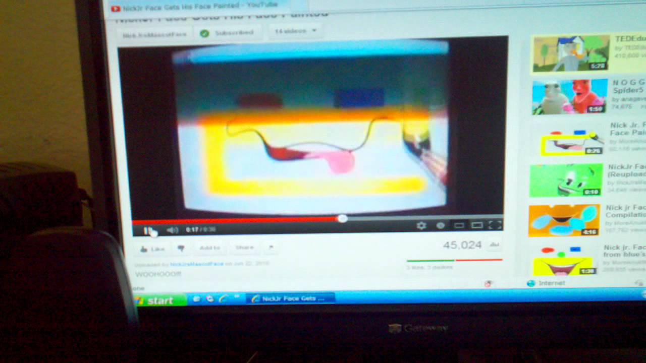 Nick jr face gets his face painted reupload - YouTube