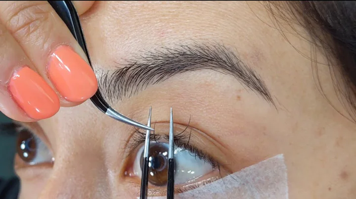 (Updated)-Placing Single Eyelash Extensions on Myself - DIY eyelash extensions