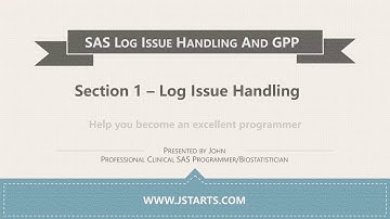 SAS Error, and Best Practices: Log Issue Handling (Udemy Course)