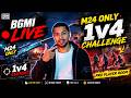 1v4 M24 MATCH CHALLENGE | WIN REWARDS 🎁 | CUSTOM ROOM LIVE | PRO PLAYER ROOM