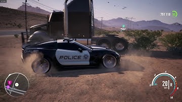 Online Traffic Mod, Across the Desert Top speed 540 km/4, Drag Ford Victoria (NFS Payback MOD)