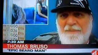 Epic Beard Man Interviewed on KRON4 News