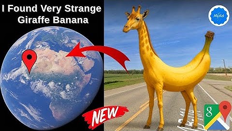 I Found Very Scary 😶‍🌫️ Giraffe Banana on Google Maps and Google Earth 🌎 #mystisk #map