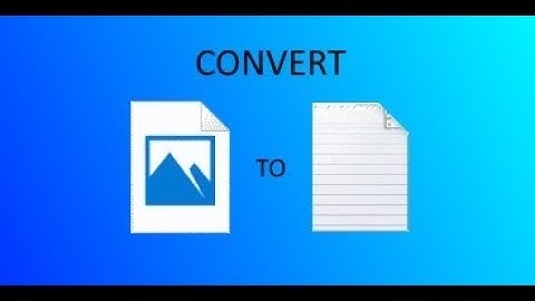 How to convert Image to Text - Google docs