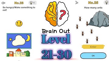 BRAIN OUT ALL LEVELS | FUN AND KNOWLEDGE GAME PLAY| BRAIN OUT LEVEL 21-30  || ANDROID/IOS  GAMES..