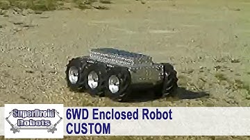 Custom 6WD Robot with IG 90 Gear Motors by SuperDroid Robot