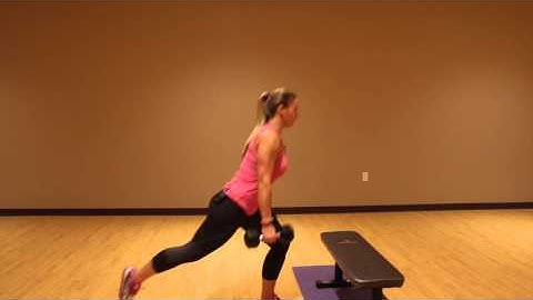 Rev Lunge Step up w Bicep Curl