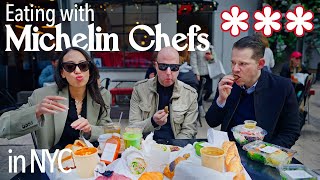Spending the DAY with MICHELIN Chefs Eating & Drinking in NYC | Ft. Max Natmessnig and Marco Prins