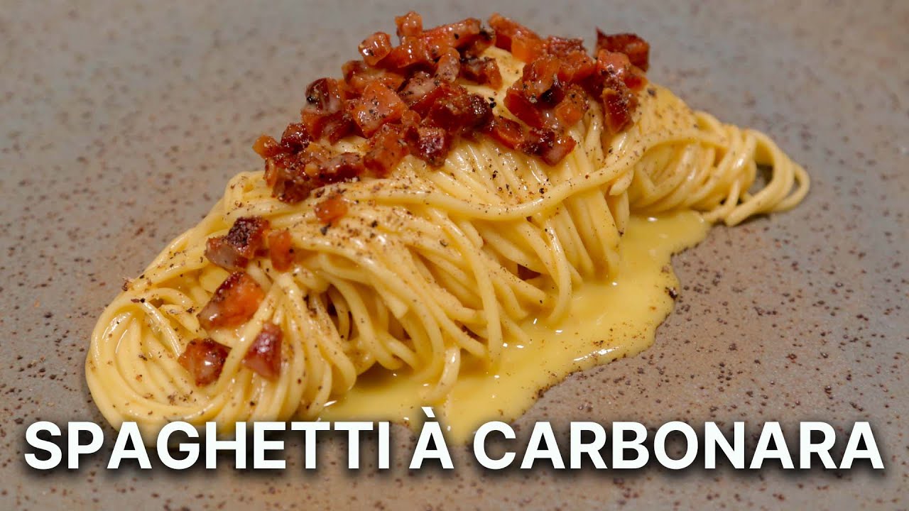 SPAGHETTI A CARBONARA |PASTA AND ROLL