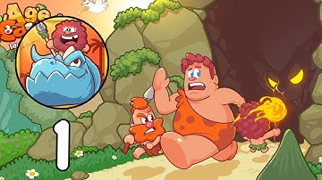 Age of Caves: Idle Primitive - ‏‏Gameplay walkthrough Part 1 (iOS, Android)