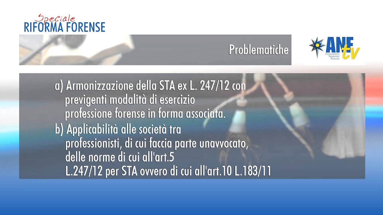 ordine degli avvocati di firenze Speciale Riforma Forense : Le società tra avvocati