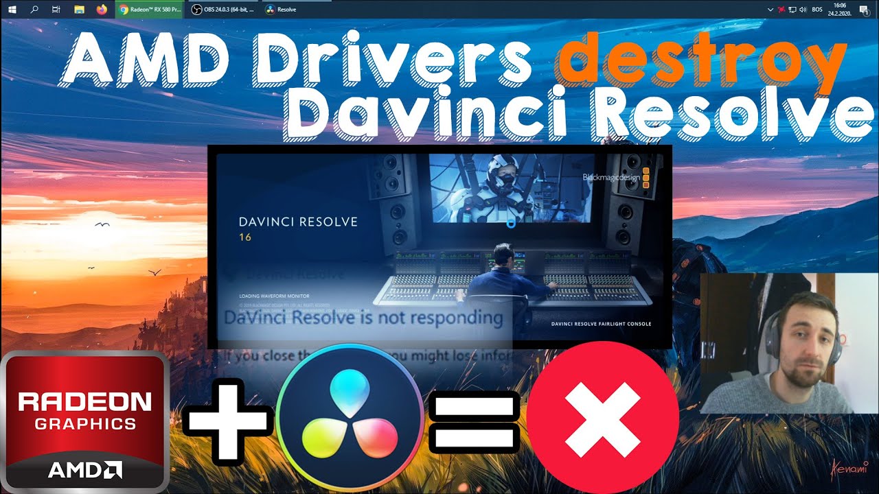davinci resolve crashing while editing