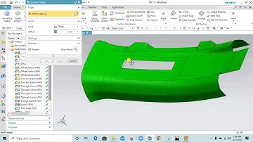 How to create B Surface from A surface in UGNX-   B Pillar Part 02