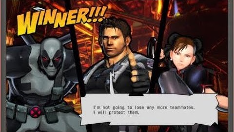 ULTIMATE MARVEL VS. CAPCOM 3  Chris, Deadpool, and Chun Li