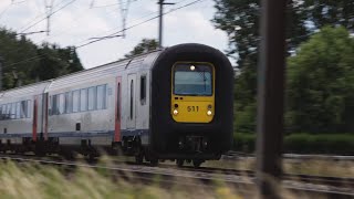Intercity Train On Its Way To Ghent Nmbssncb Ms90 Numbers 511, 512 And 570