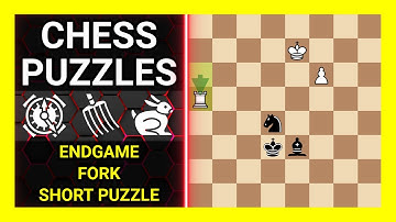 Chess Puzzles to Practice. Themes: Endgame, Fork, Short puzzle. Learn Chess