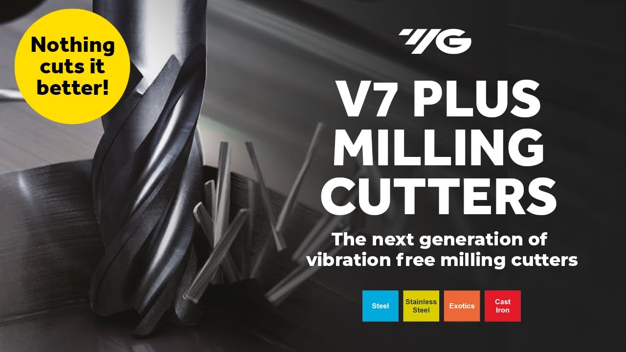 V7 Plus Variable Helix Milling Cutters for Stainless/Exotics (YG1