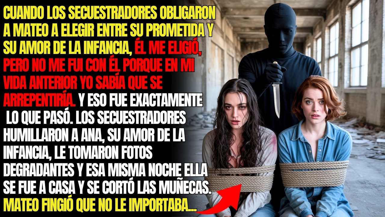 CUANDO LOS SECUESTRADORES OBLIGARON A MATEO A ELEGIR ENTRE SU PROMETIDA Y SU AMOR DE LA INFANCIA...