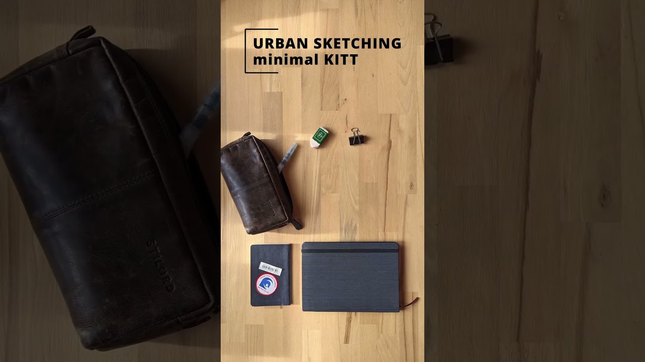 Minimal KIT for urban sketching #arte #art #watercolor #artsupplies #urbansketch #urbansketchers