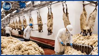 Como a Lã de Ovelha é Produzida 🐑 Incrível Processo da Tosquia à Fabricação de Roupas de Lã