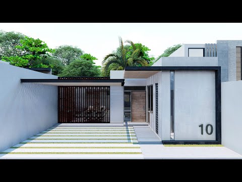 Casa 10x20m con alberca 2 habitaciones 1 nivel