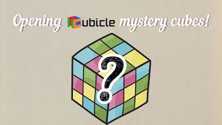 Cubicle mystery cube unboxing!!