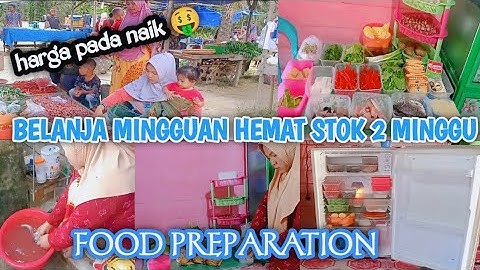 BELANJA MINGGUAN HEMAT STOK 2 MINGGU | FOOD PREPARATION | HARGA PADA NAIK @bundatwinrumahpink