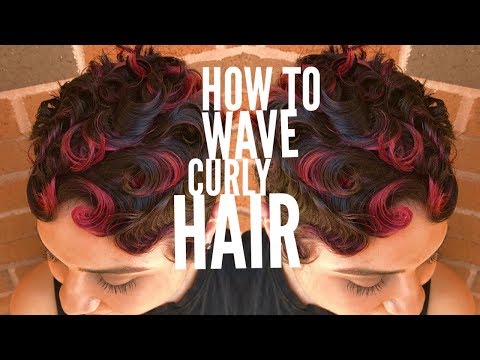 HOW TO WAVE CURLY HAIR FAST @CRAZYABOUTANGEL