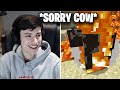 George Burning Minecraft Animals For 4mins straight