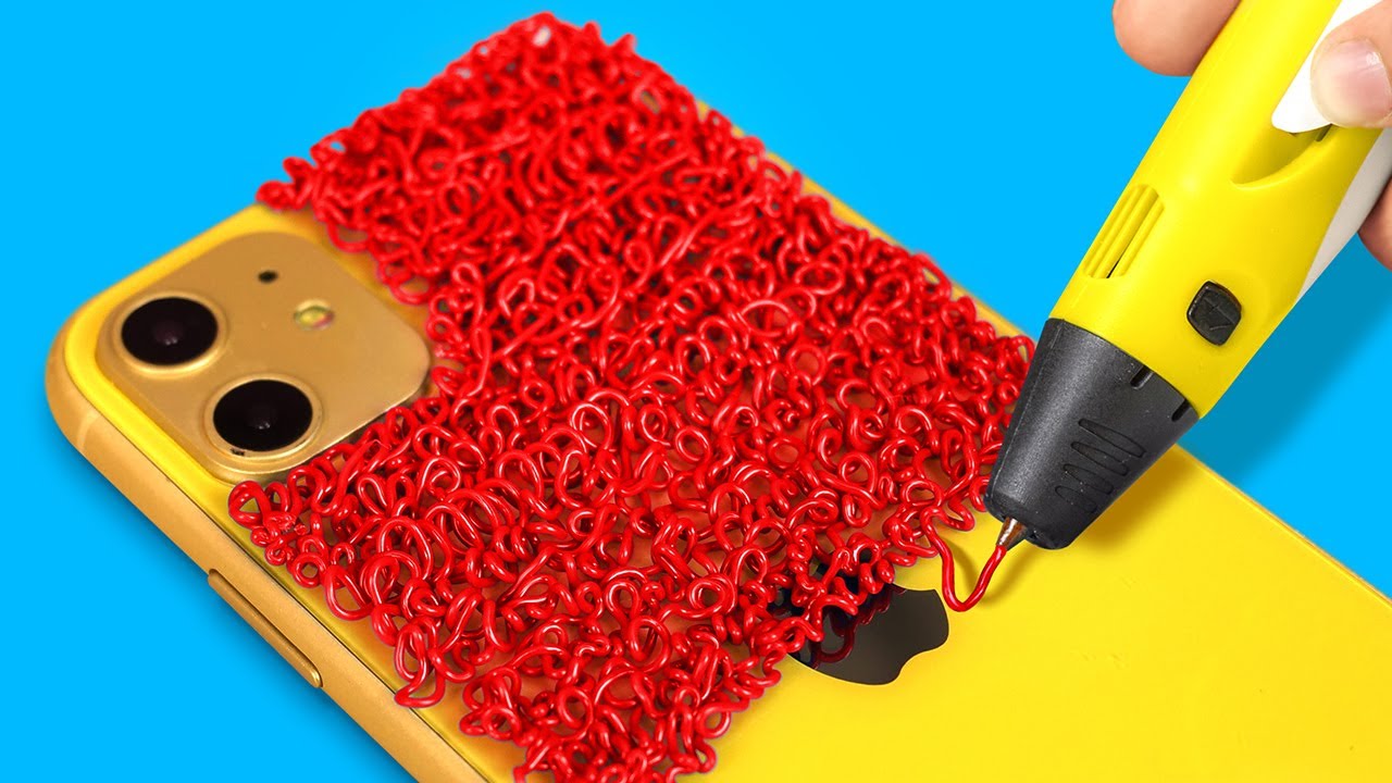 ⁣3D 펜 공예 || 123 GO! SCHOOL의 재미있는 꿀팁과 쉬운 DIY 개학 아이디어