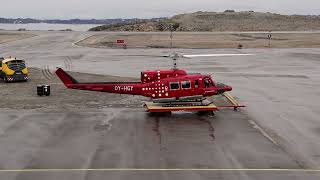 Bell 212 startup and takeoff