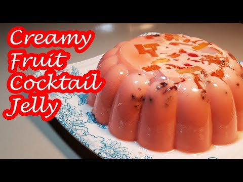 CREAMY FRUIT COCKTAIL JELLY!!!