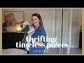 Thrifting Timeless Wardrobe Staples (SIP & THRIFT IS BACK, BAYBAYYY!) | Thrift With Me 2020!