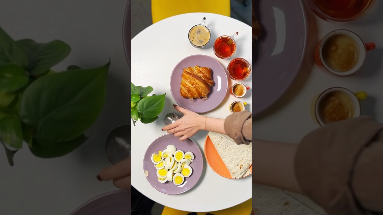 Watch Our Quiet Office Breakfast ☕🥐 | ASMR #food #officefood #coffee #cooking