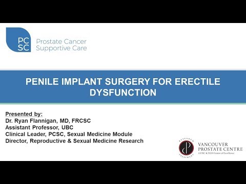 इरेक्टाइल डिसफंक्शन के लिए पेनाइल इम्प्लांट सर्जरी