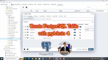 สอนฟรี การสร้างฐานข้อมูลและตารางโดยใช้ pgAdmin 4 | บทเรียนที่ 114 ส่วนที่ 1