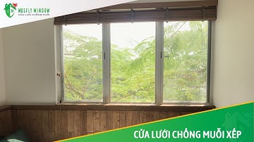 Cửa lưới chống muỗi dạng xếp có ray - Mosfly Window